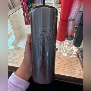 Starbucks Grey Metal Tumbler